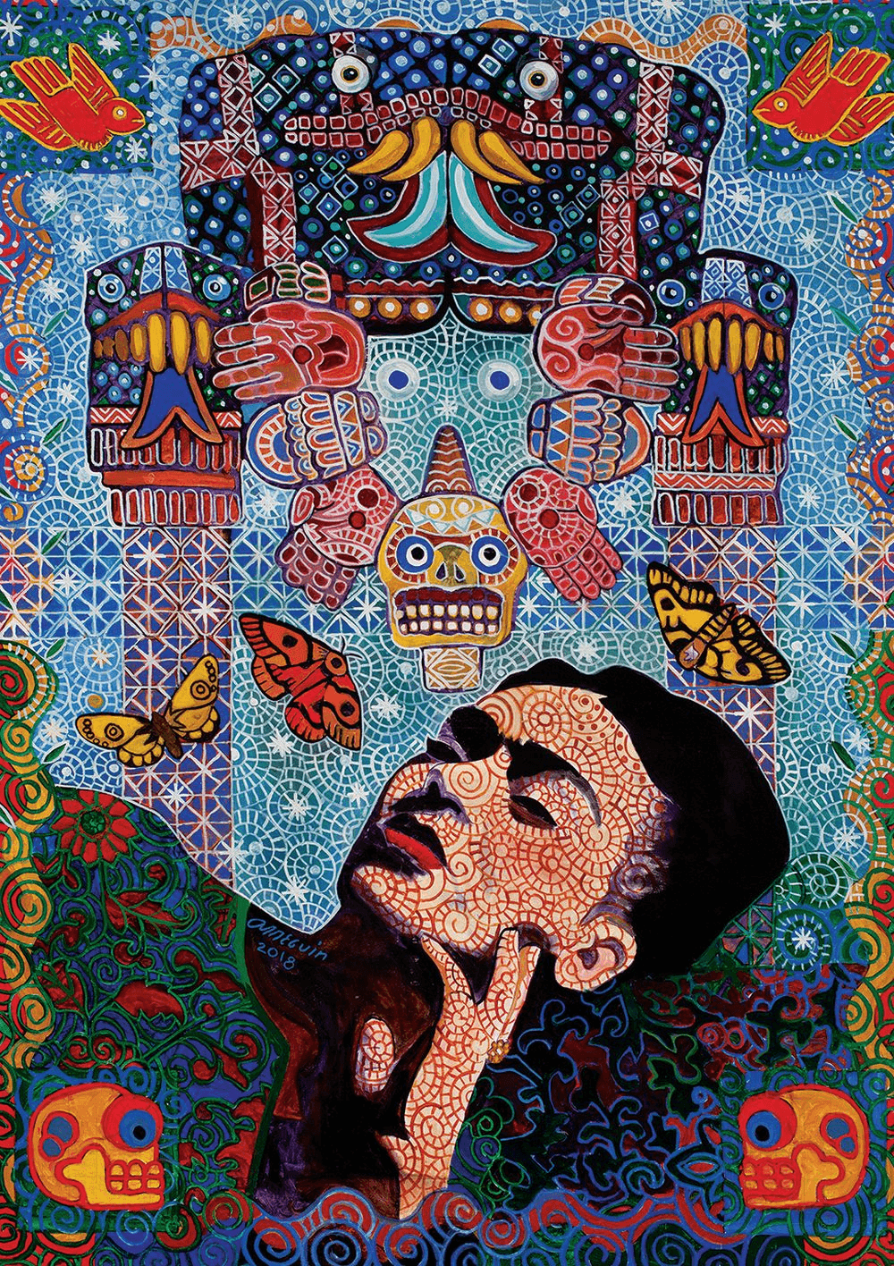 Puzzle 1000 piese Frida Alfredo Arreguin - Nitzi.ro