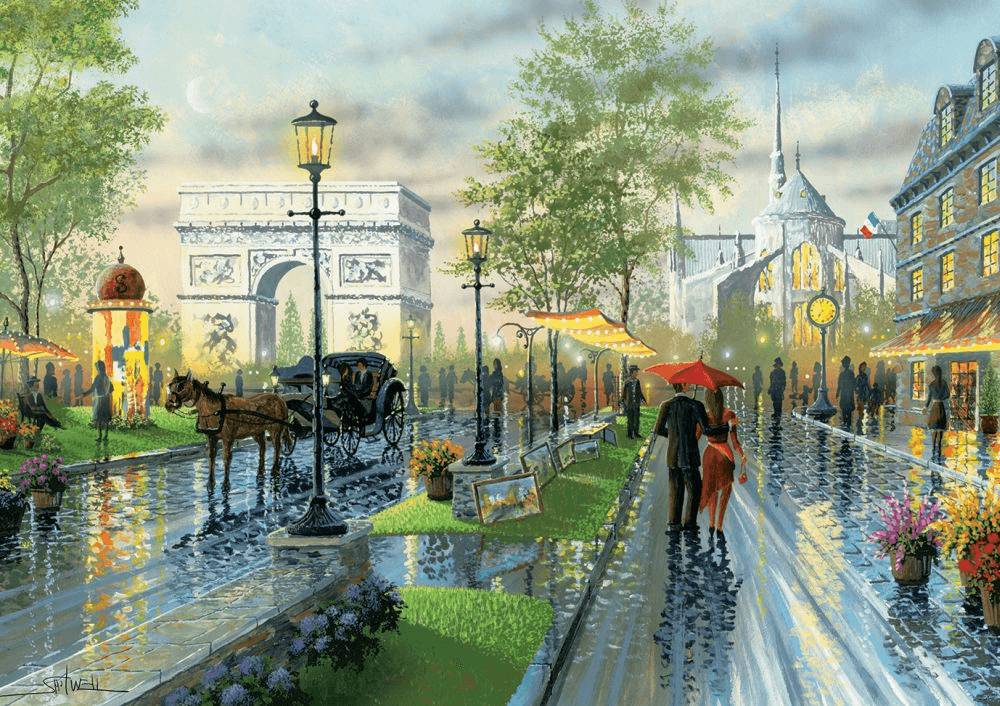 Puzzle 1000 piese Spring Walk, ParisKen Shotwell - Nitzi.ro