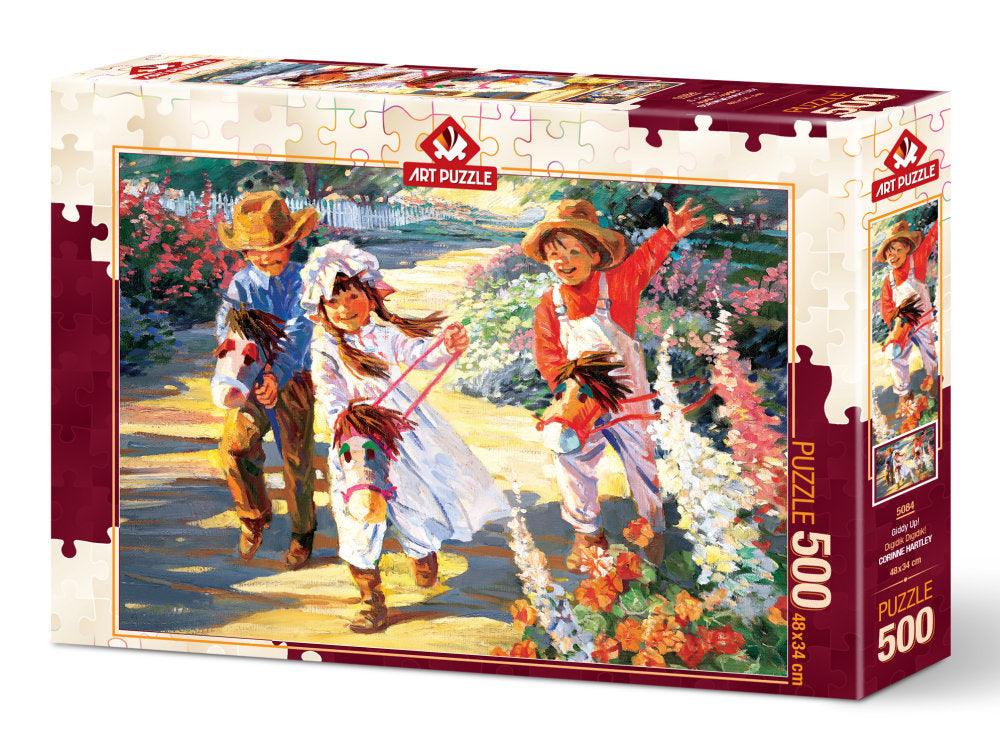 Puzzle 500 piese - Giddy Up! -Corinne Hartley