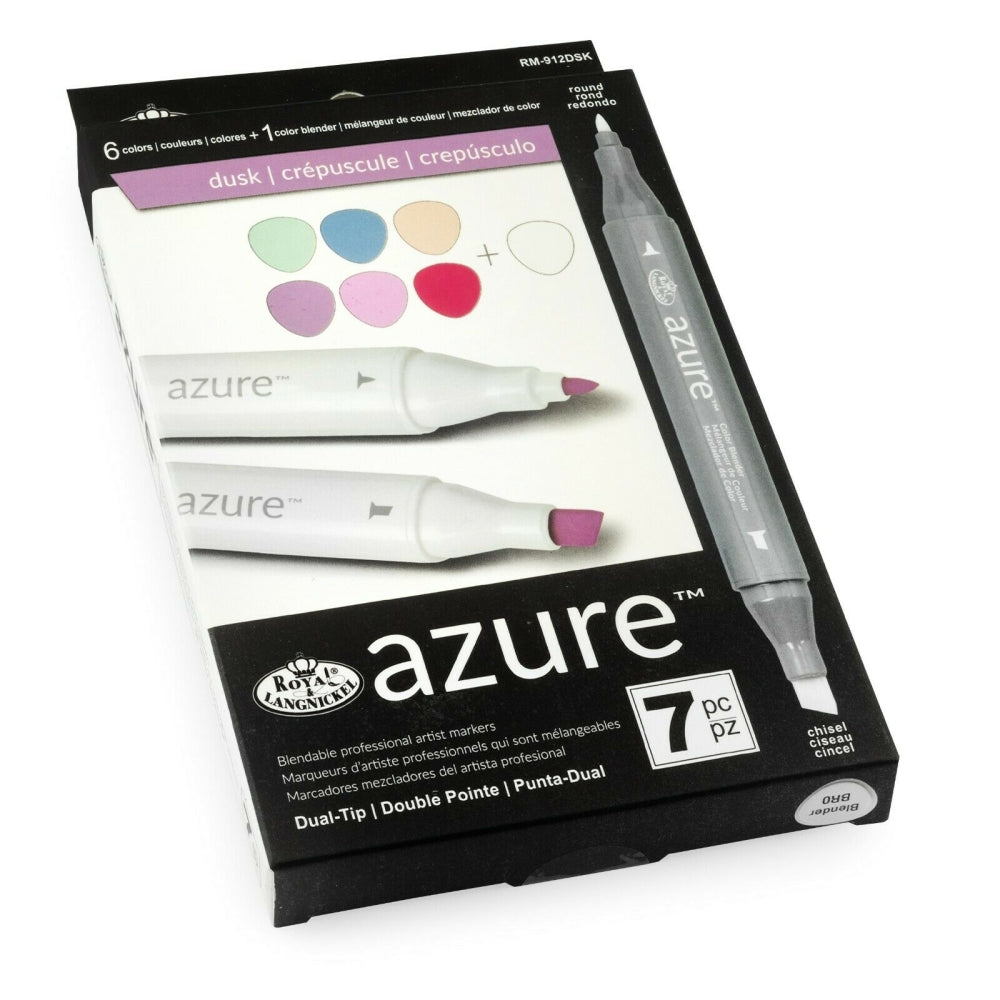Set 7 markere Royal & Langnickel Azure Culori amurg