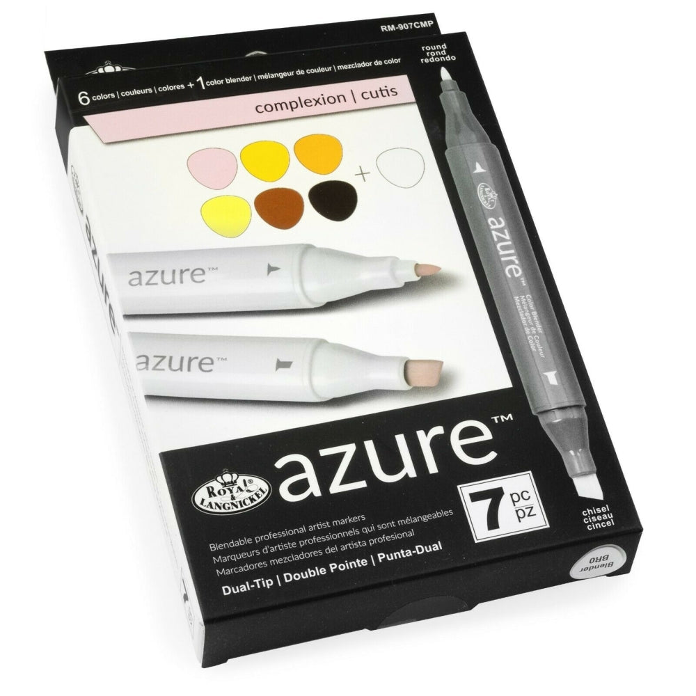 Set 7 markere Royal & Langnickel Azure Culori portrete