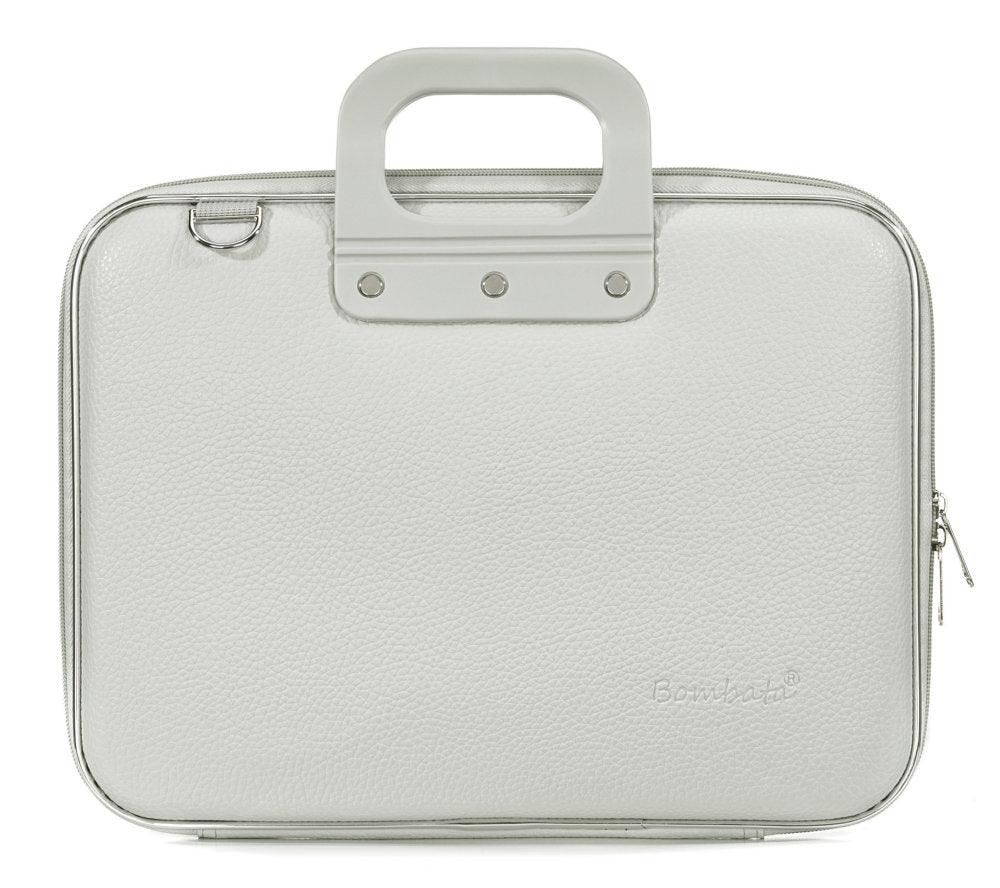 Geanta lux business laptop 13 Bombata Medio Classic-Gri - Nitzi.ro