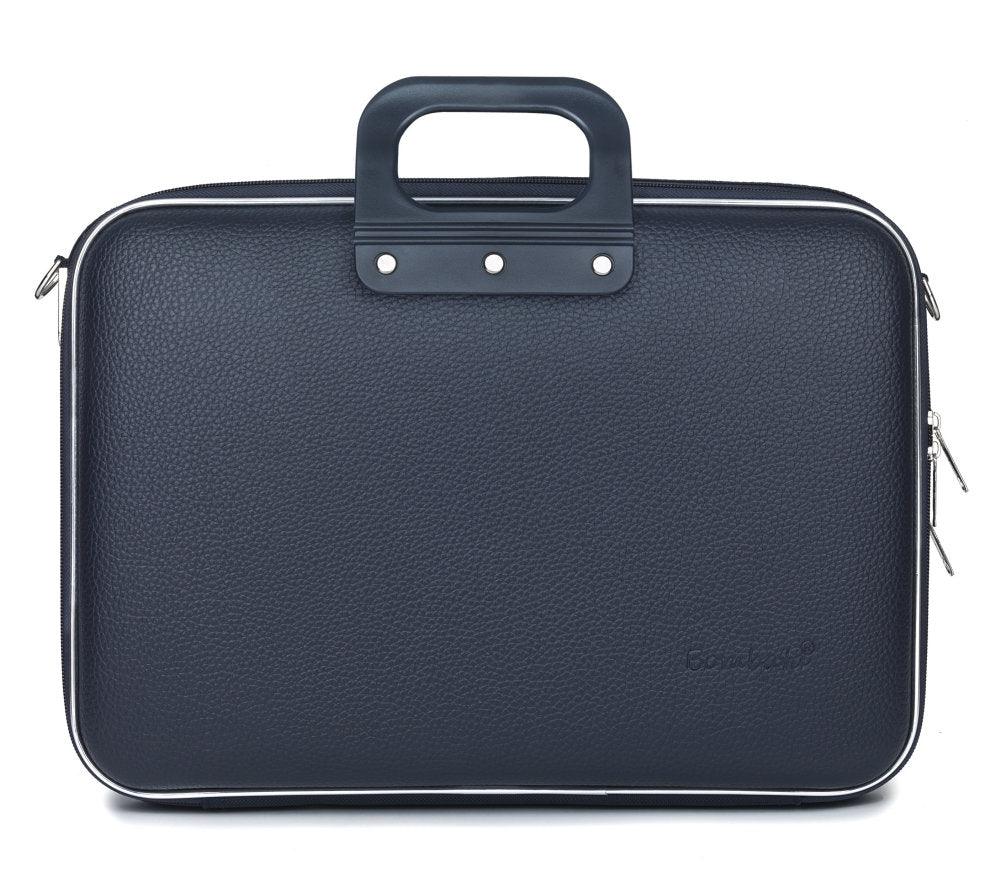 Geanta lux laptop 15,6 Bombata Business Classic-Bleumarin - Nitzi.ro