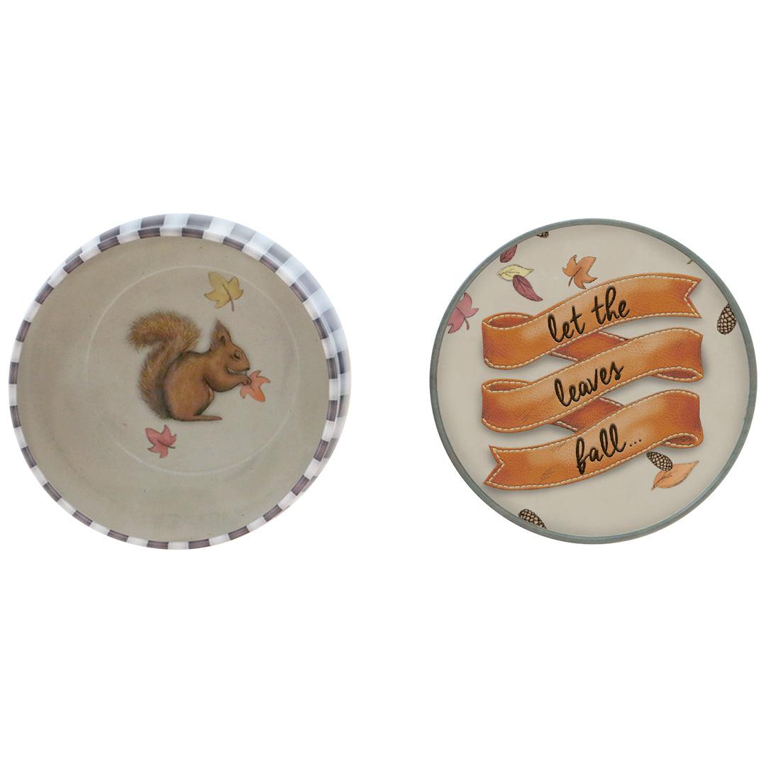 Cutie metalica rotunda mica Gorjuss Autumn Leaves - Nitzi.ro