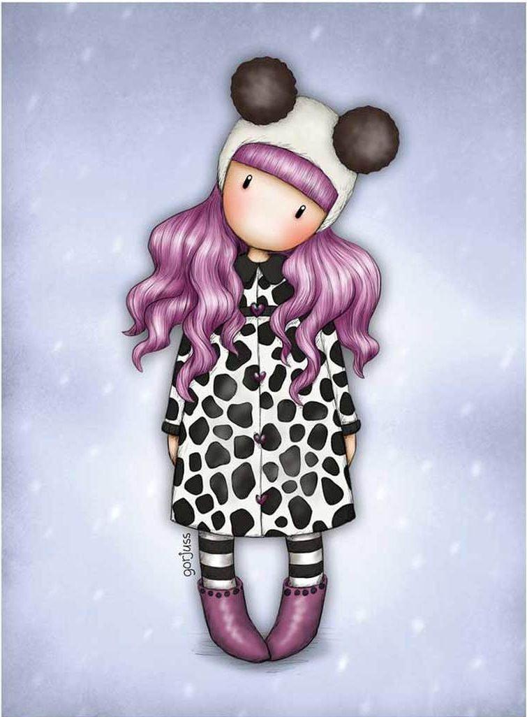 Felicitare Gorjuss Violet Panda