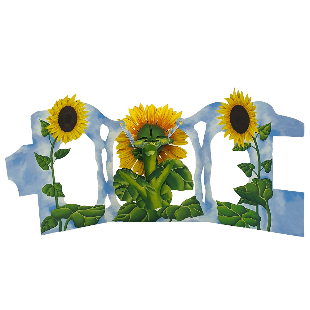 Felicitare 3D Floarea soarelui - Nitzi.ro