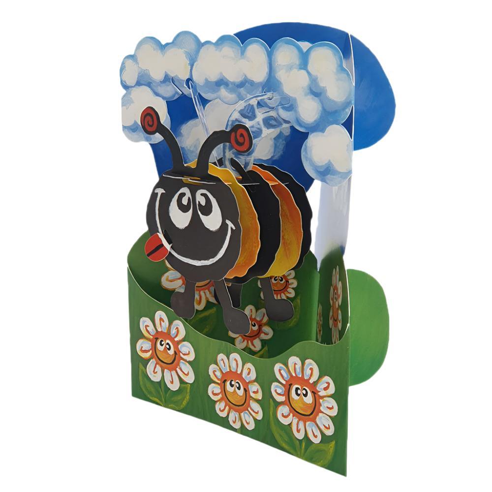 Felicitare 3D Swing Cards - Albinuta - Nitzi.ro