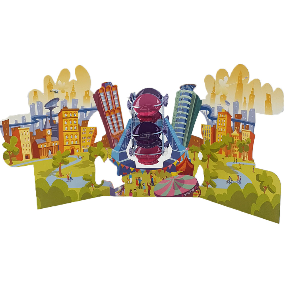 Felicitare 3D Swing Cards - Roata