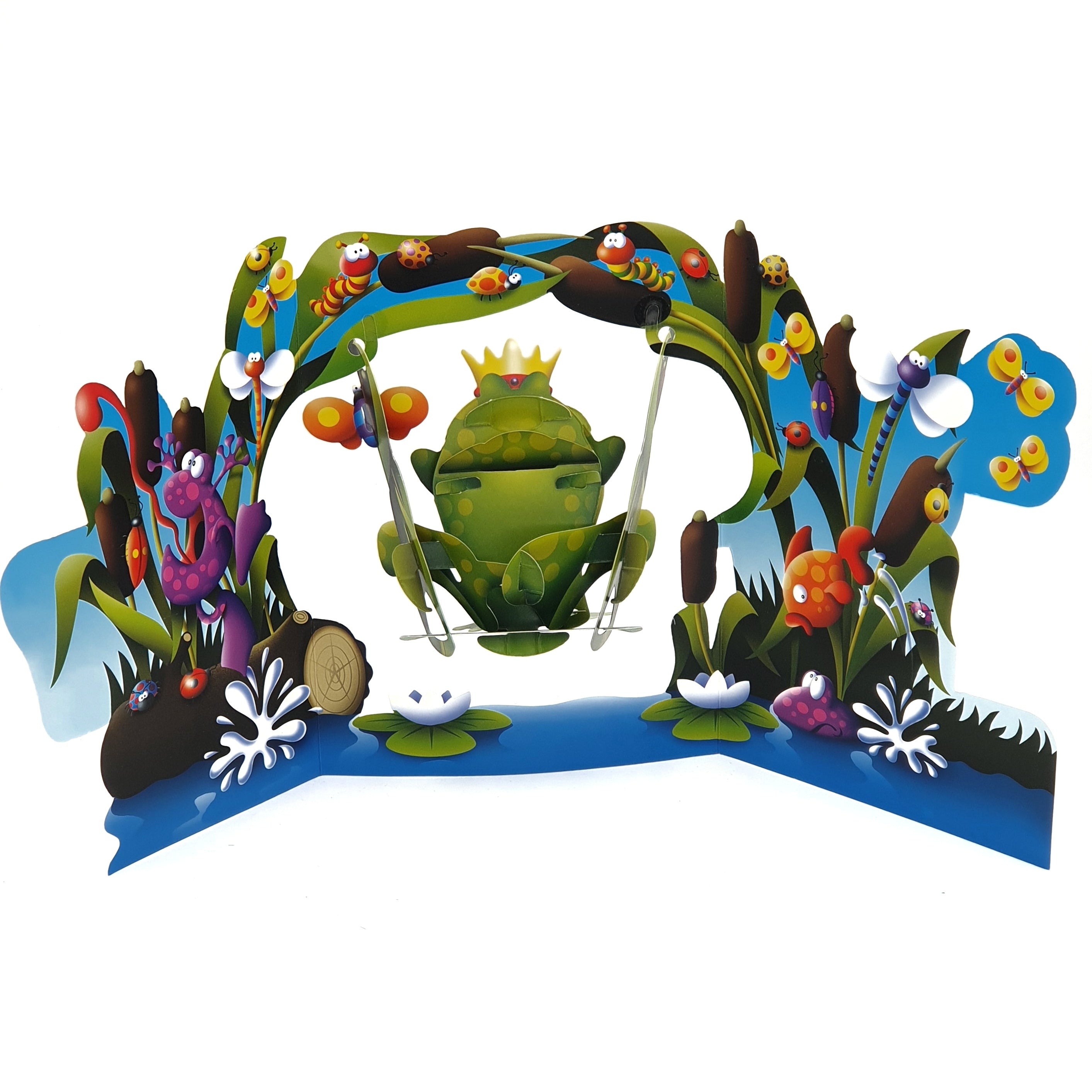 Felicitare 3D Swing Cards - Broasca