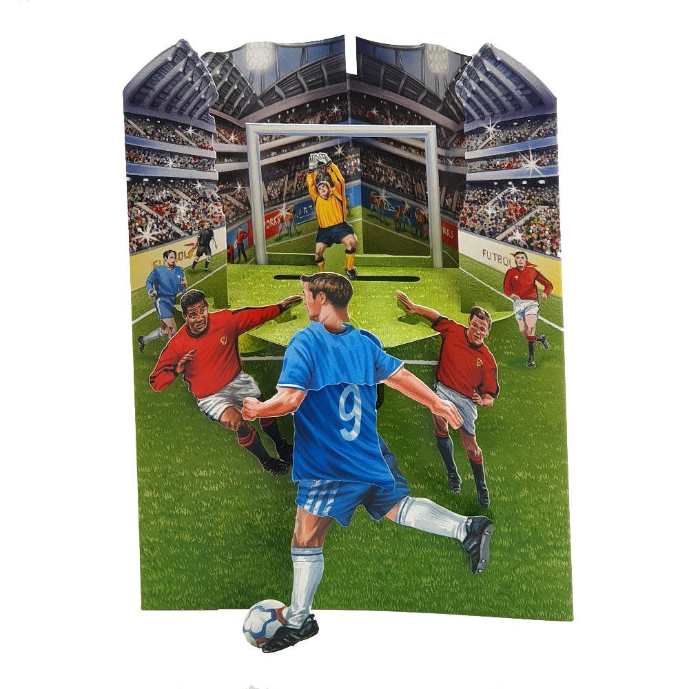 Felicitare dinamica 3D Swing Cards - Fotbal - Nitzi.ro