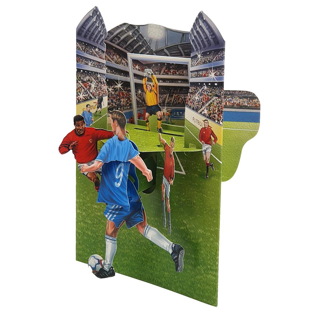 Felicitare dinamica 3D Swing Cards - Fotbal - Nitzi.ro