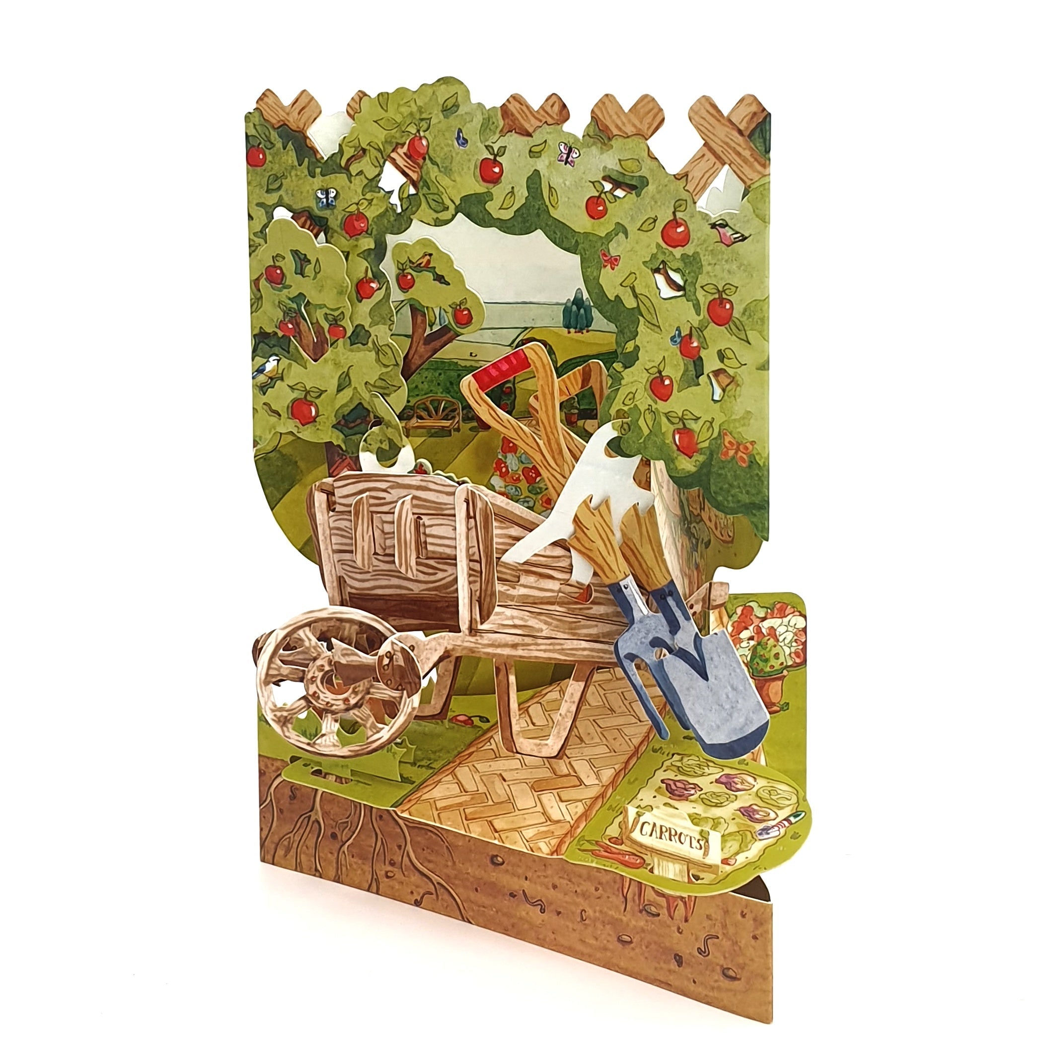 Felicitare 3D Swing Cards Gradinarit