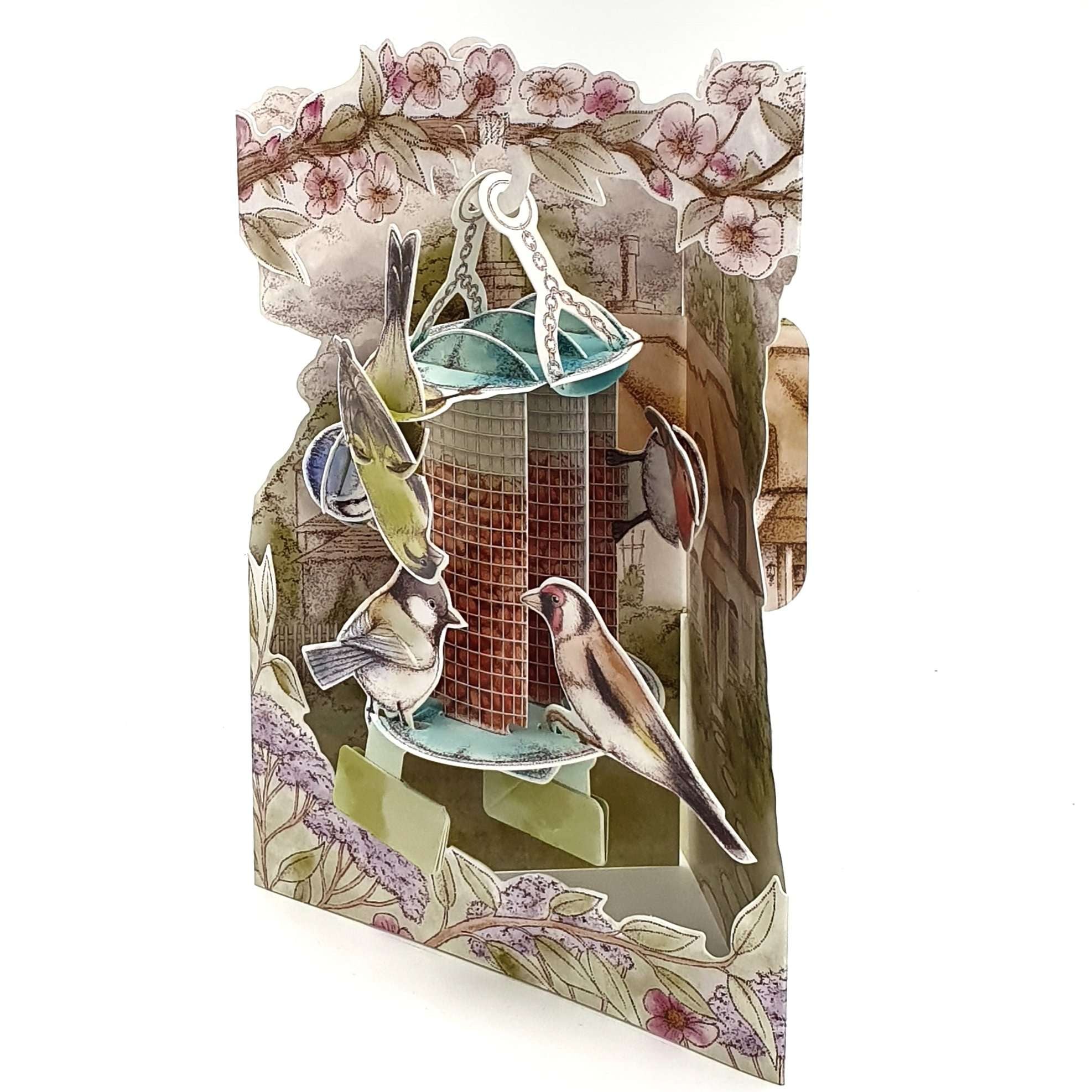 Felicitare 3D Swing Cards - Pasari in Gradina