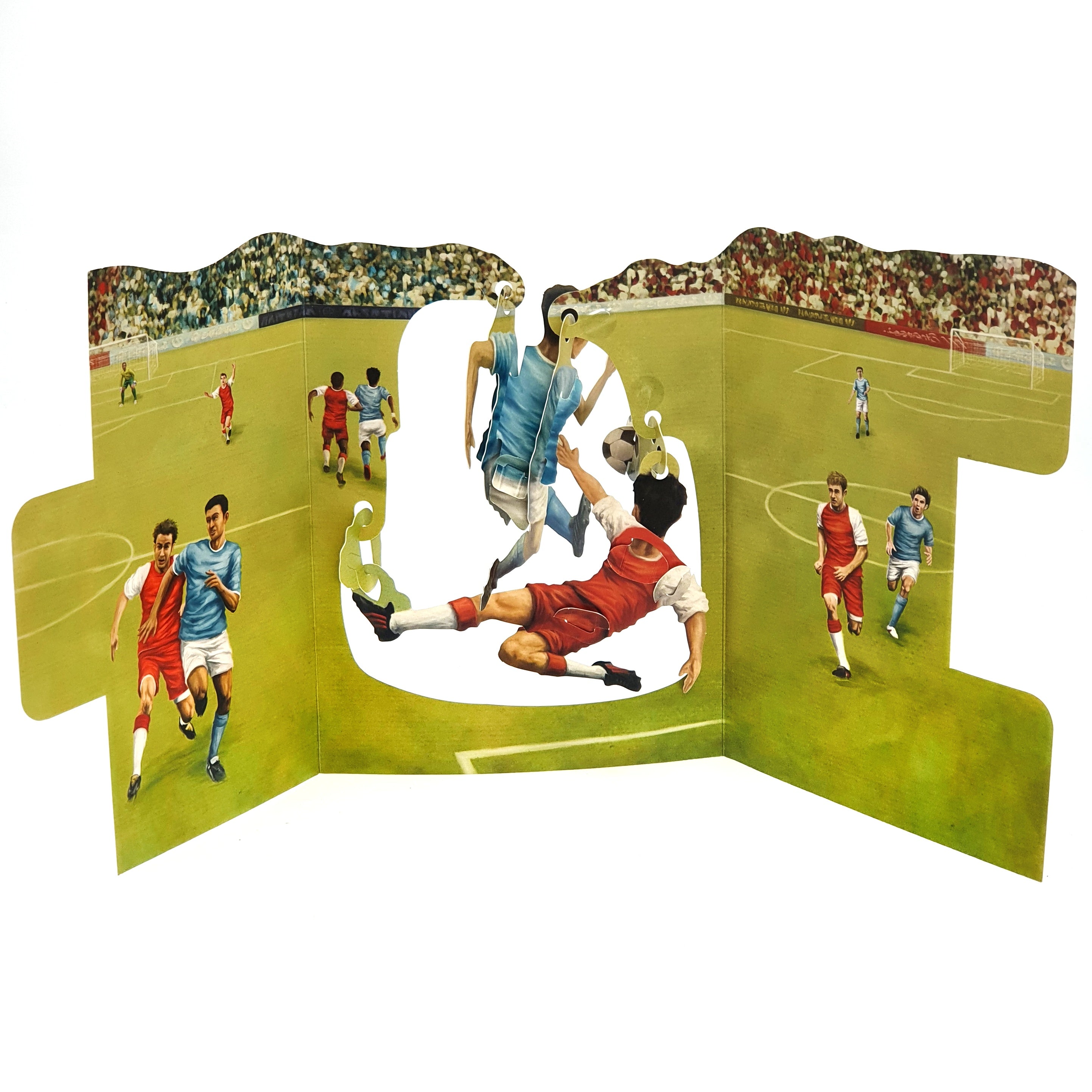 Felicitare 3D Swing Cards - Meci de fotbal