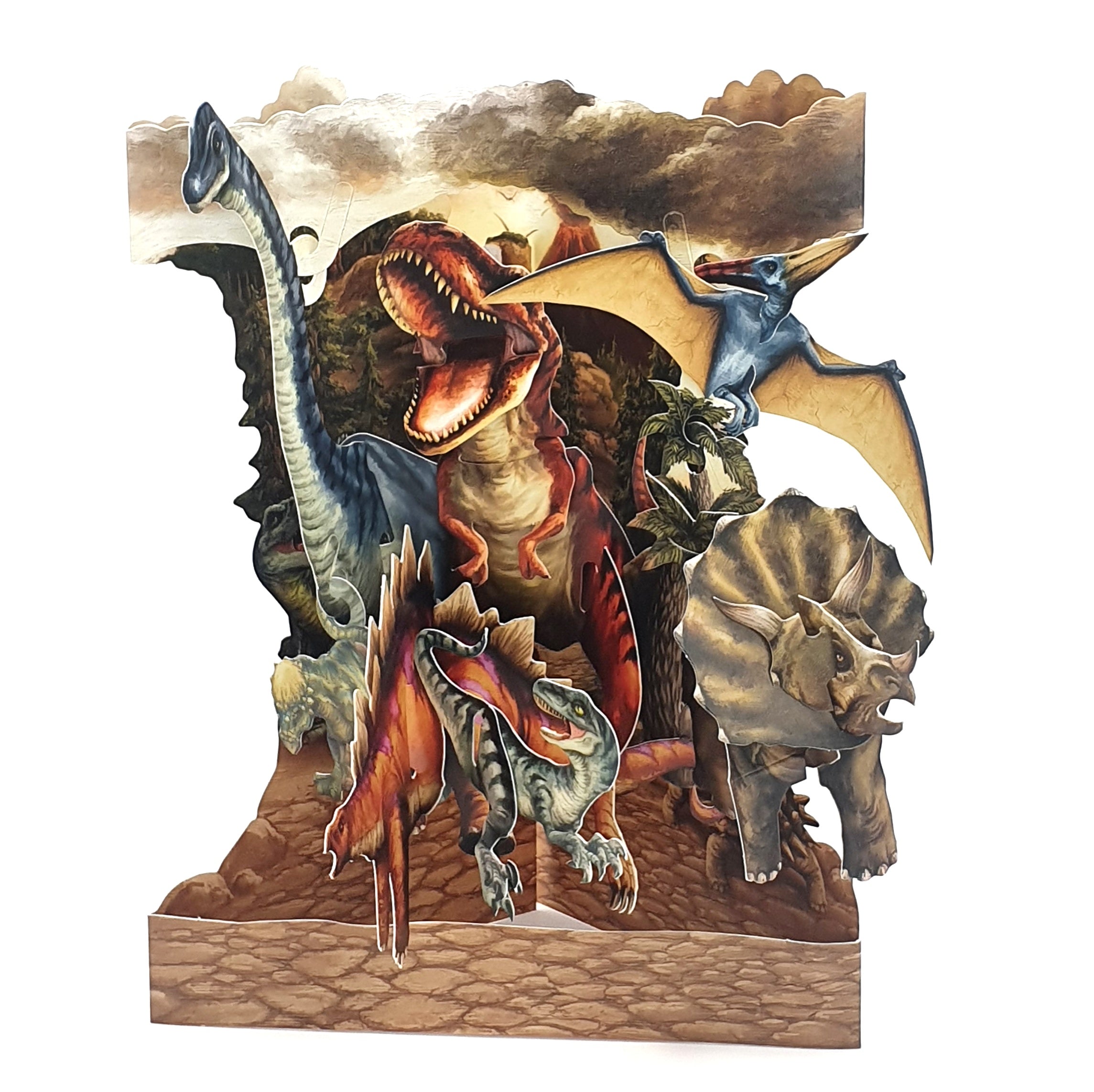 Felicitare 3D Swing Cards - Dinozauri