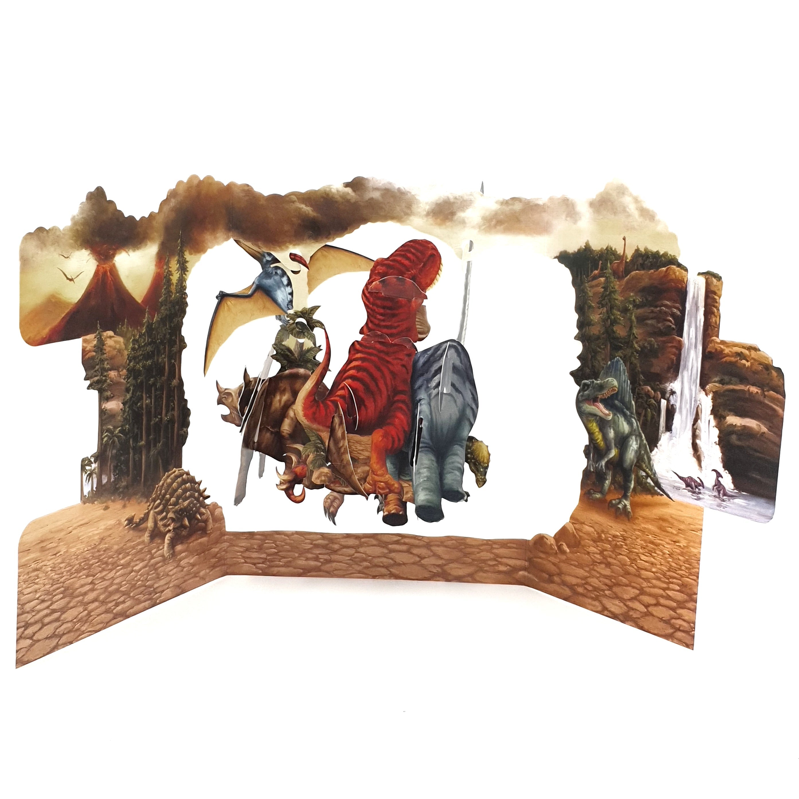 Felicitare 3D Swing Cards - Dinozauri