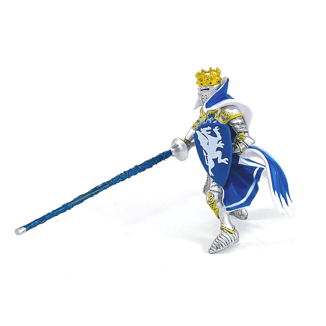 Figurina Papo Rege cu blazon dragon (albastru)
