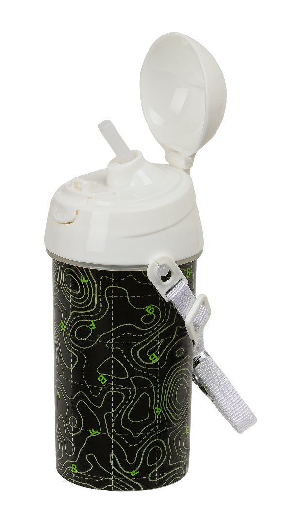 Sticla apa plastic 500 ml BlackFit8 Topography