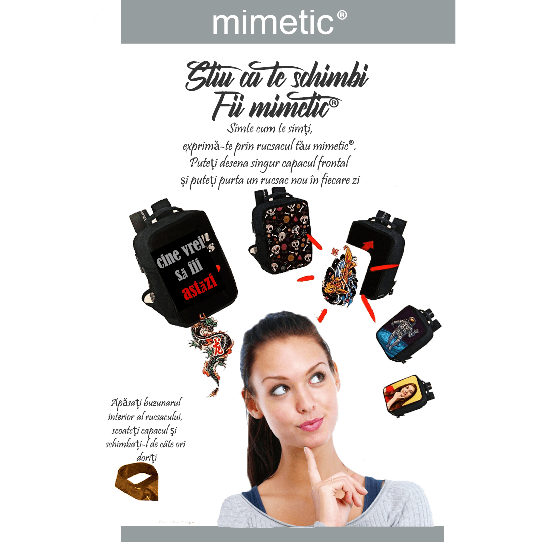 Rucsac copii Mimetic gri - Nitzi.ro