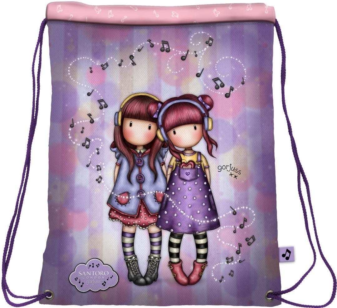 Saculet cu snur Gorjuss Melodies The Duet