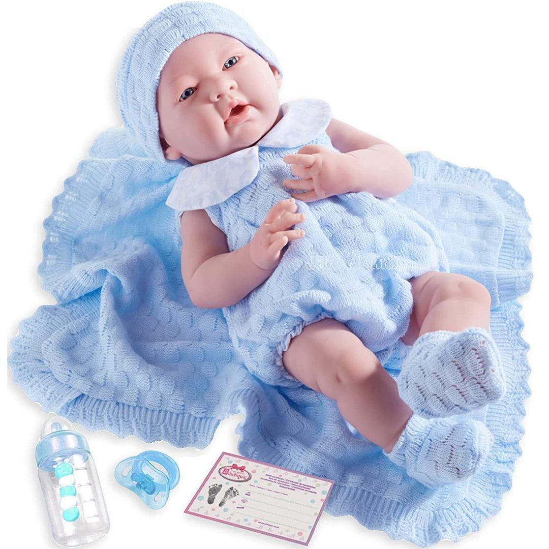 Jucarie bebe nou-nascut baiat 38cm cu trusou - Nitzi.ro