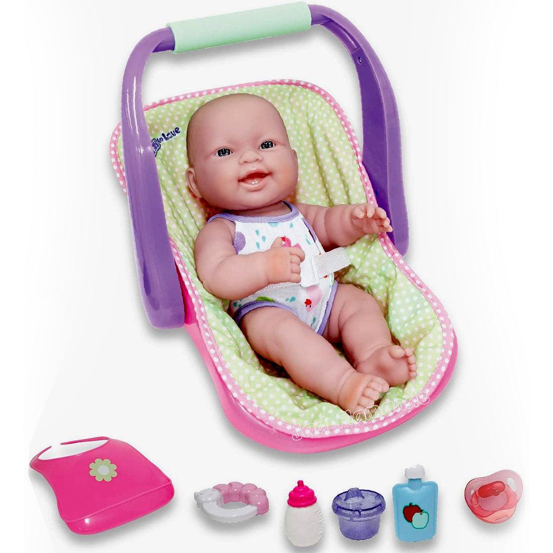 Jucarie bebe 36 cm si suzeta in scaun de masina - Nitzi.ro