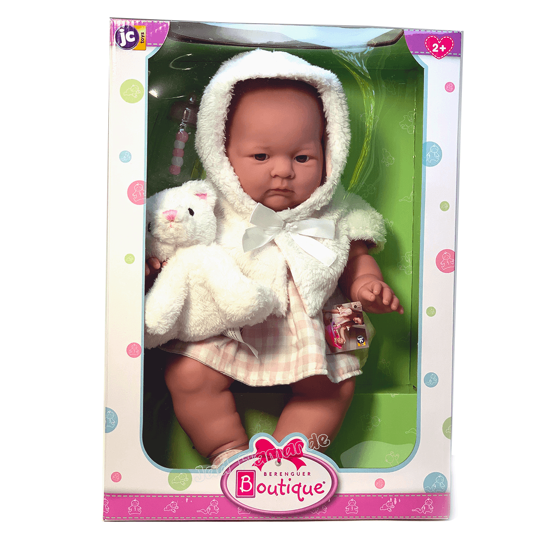 Papusa Bebe cu pelerina alba - Nitzi.ro