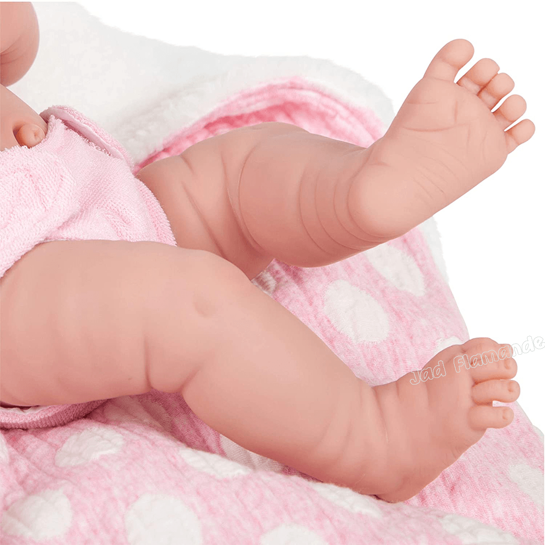 Papusa Bebe cu bentita si dinozaur roz - Nitzi.ro
