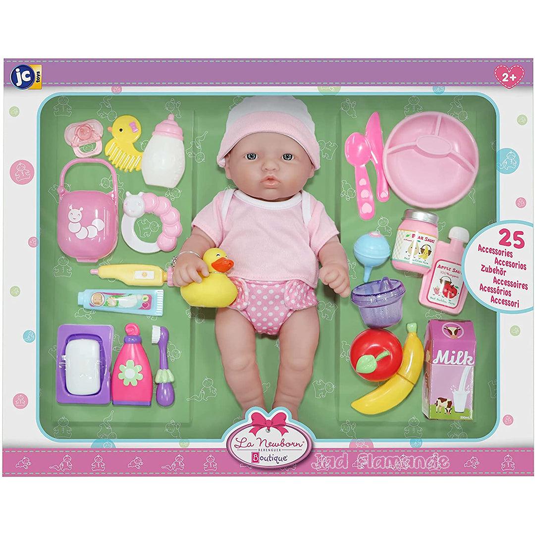 Set papusa bebelus 30 cm cu 25 accesorii - Nitzi.ro