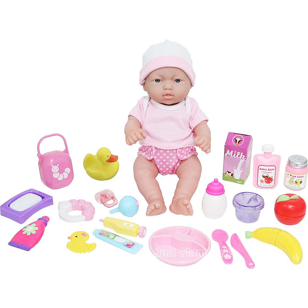Set papusa bebelus 30 cm cu 25 accesorii - Nitzi.ro
