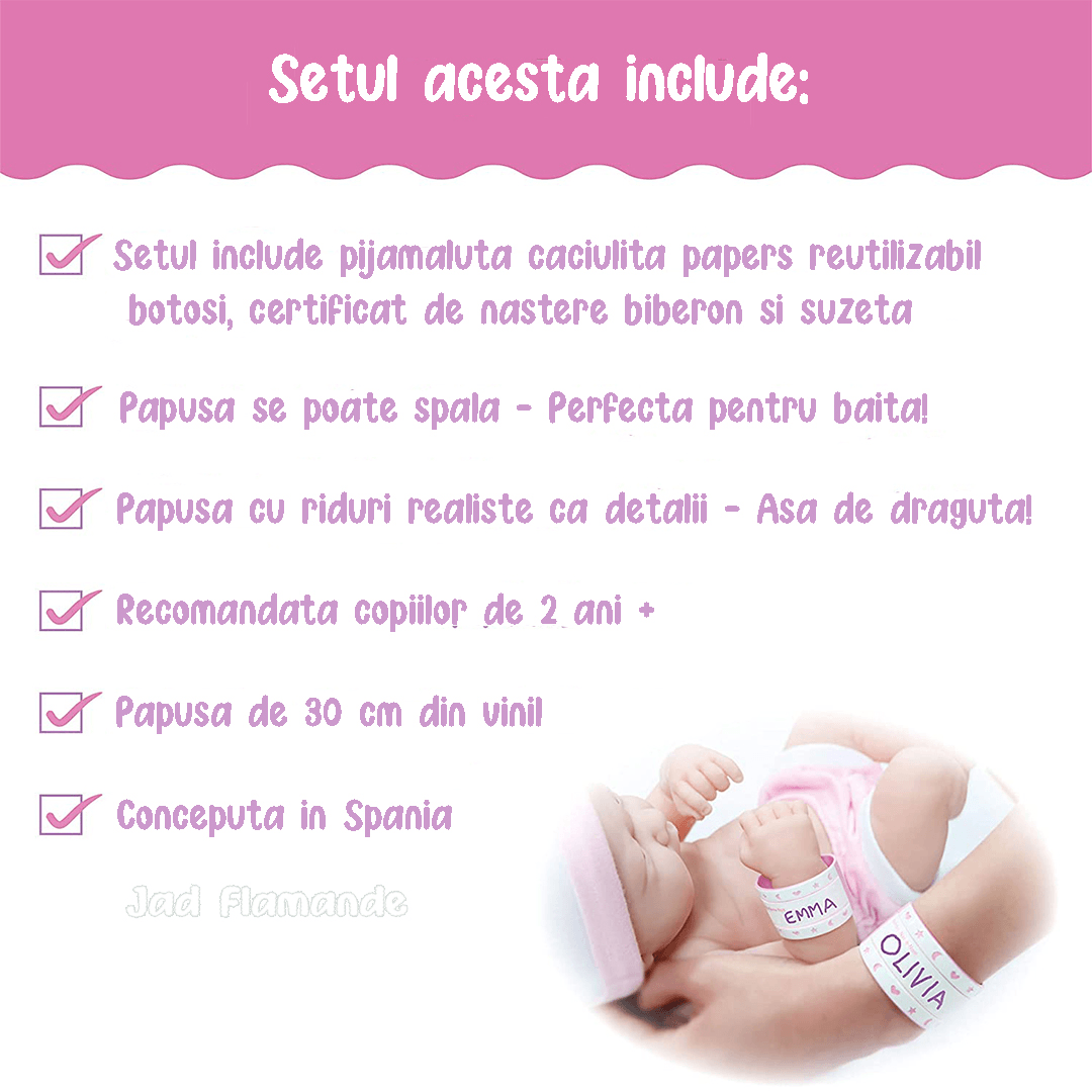 Papusa Bebe La Newborn in patut - Nitzi.ro