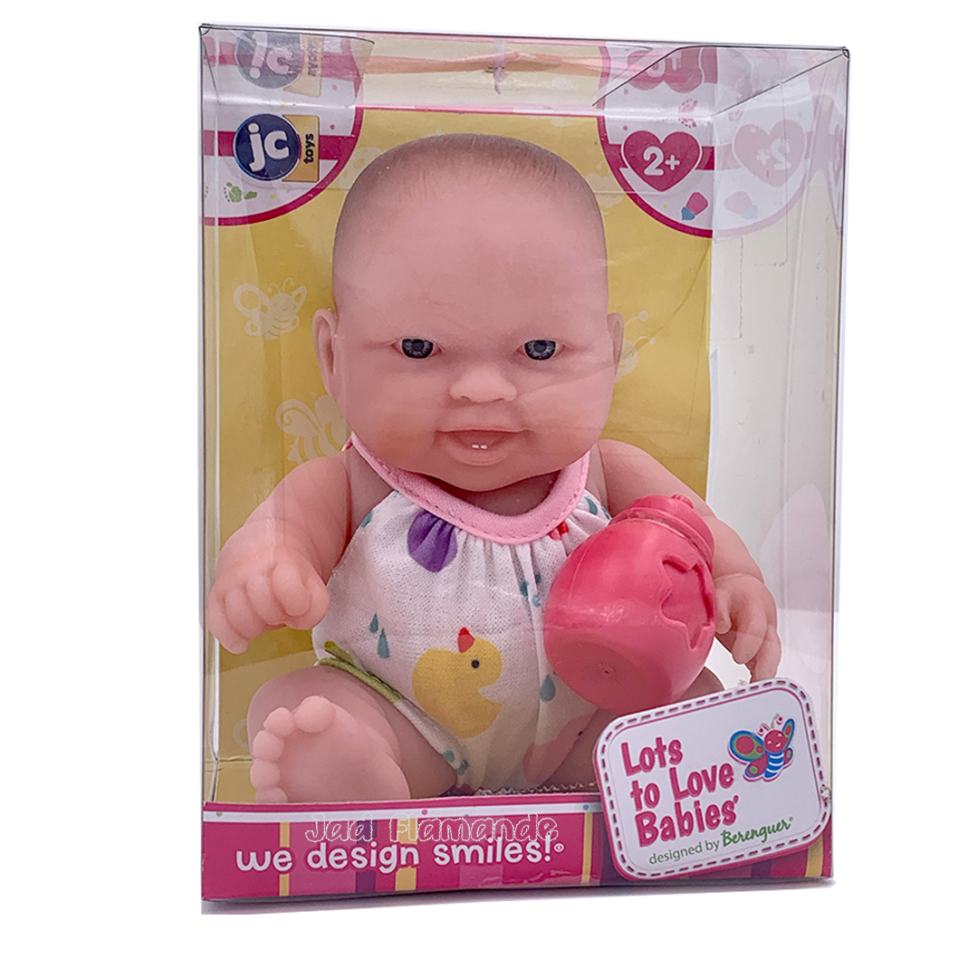 Papusa Bebe expresiv cu biberon 16cm - Nitzi.ro