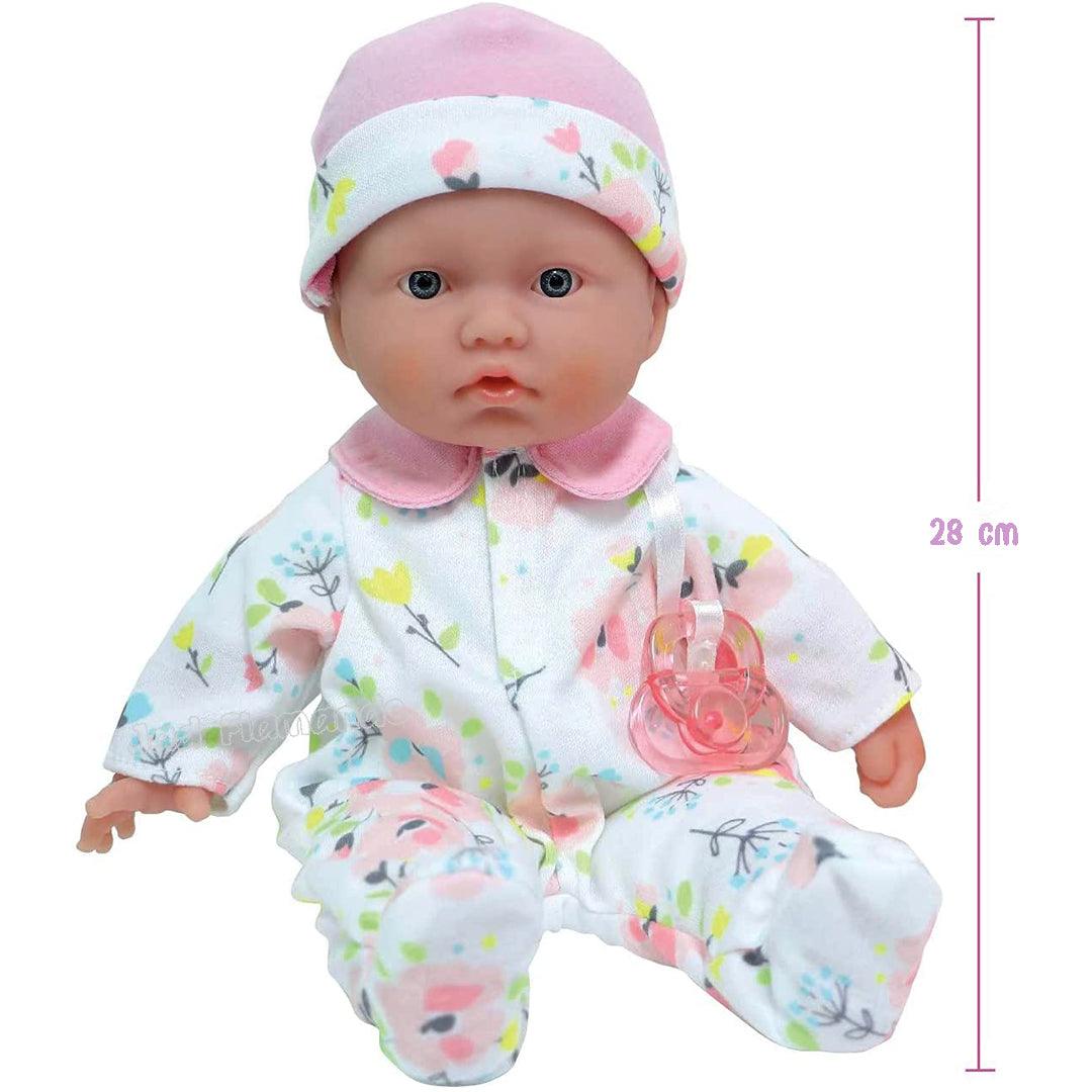 Set papusa bebelus 28 cm cu iepuras - Nitzi.ro