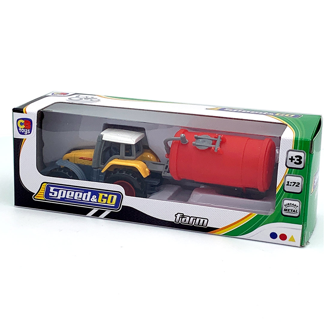 Colecție de 3 tractoare die-cast pentru copii