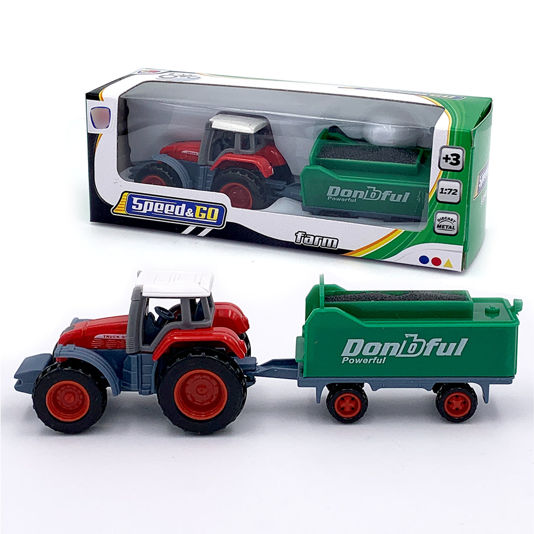 Tractor din metal 1:72 – model fermă Speed&Go