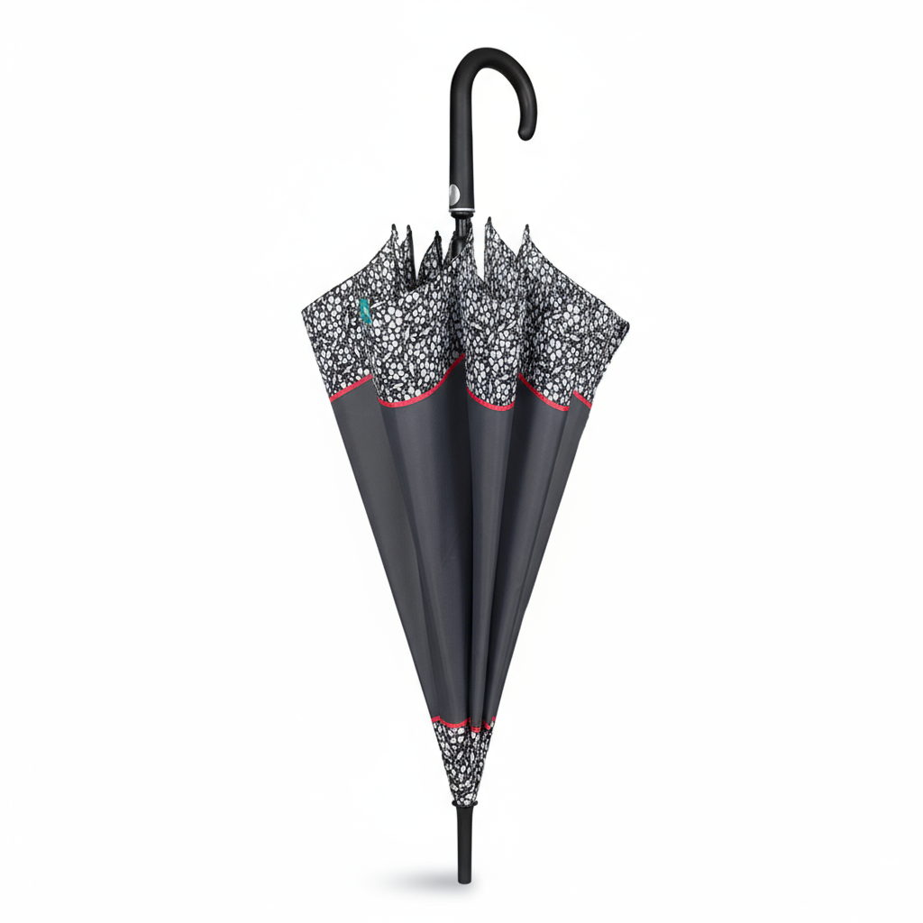 Umbrela automata uni cu bordura lata - Nitzi.ro