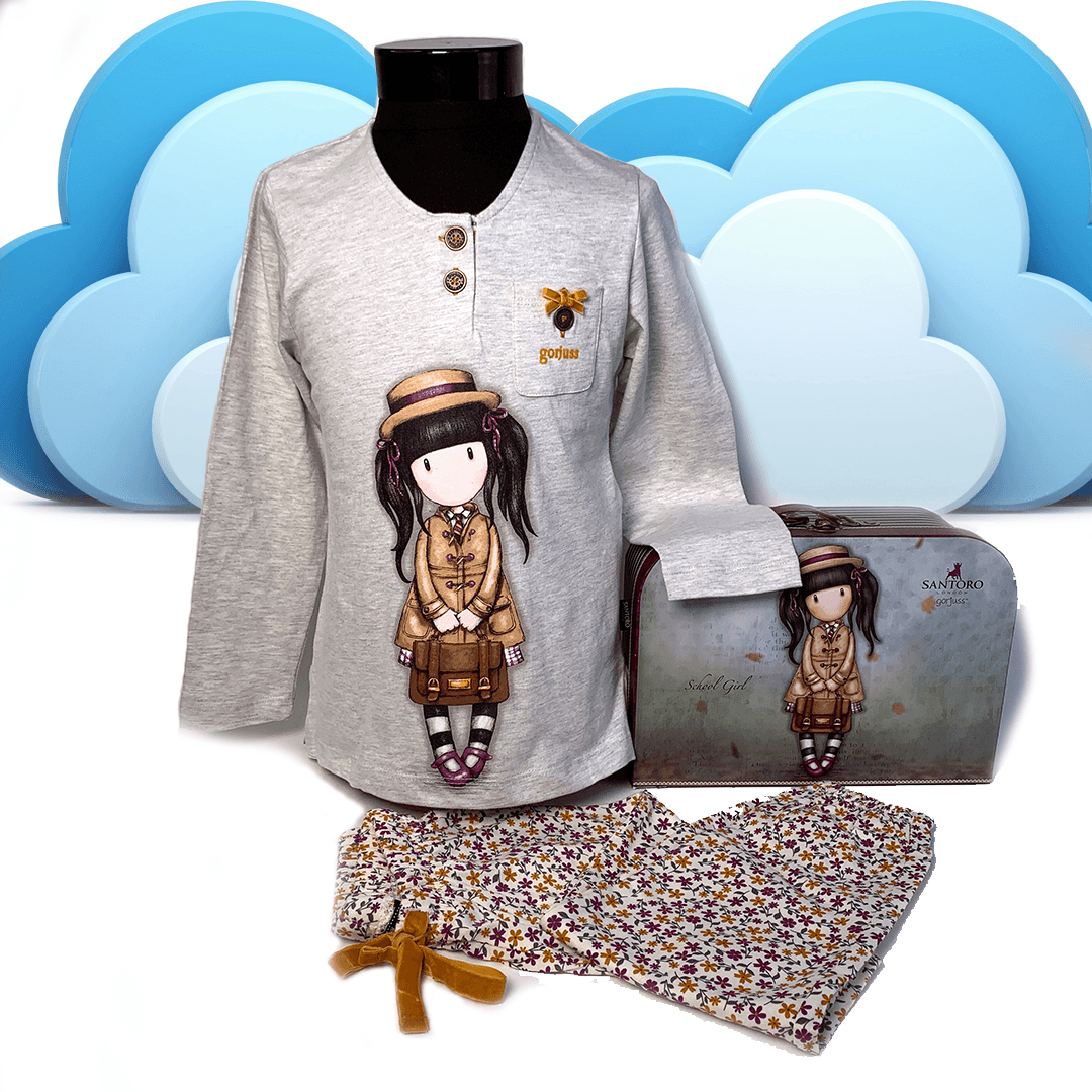 Pijama pentru copii Gorjuss School Girl - Nitzi.ro
