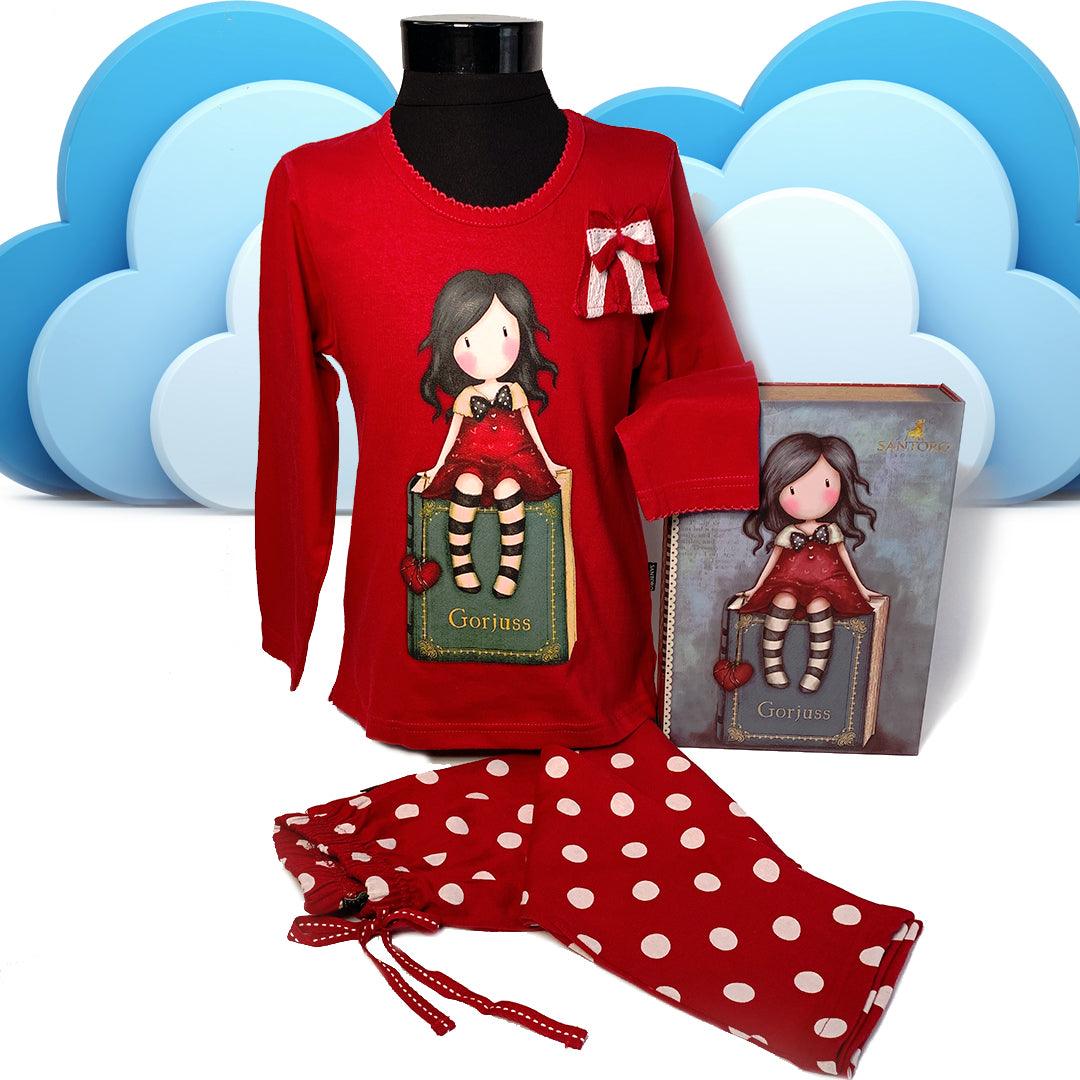 Pijama copii Gorjuss My story in cutie tip carte - Nitzi.ro