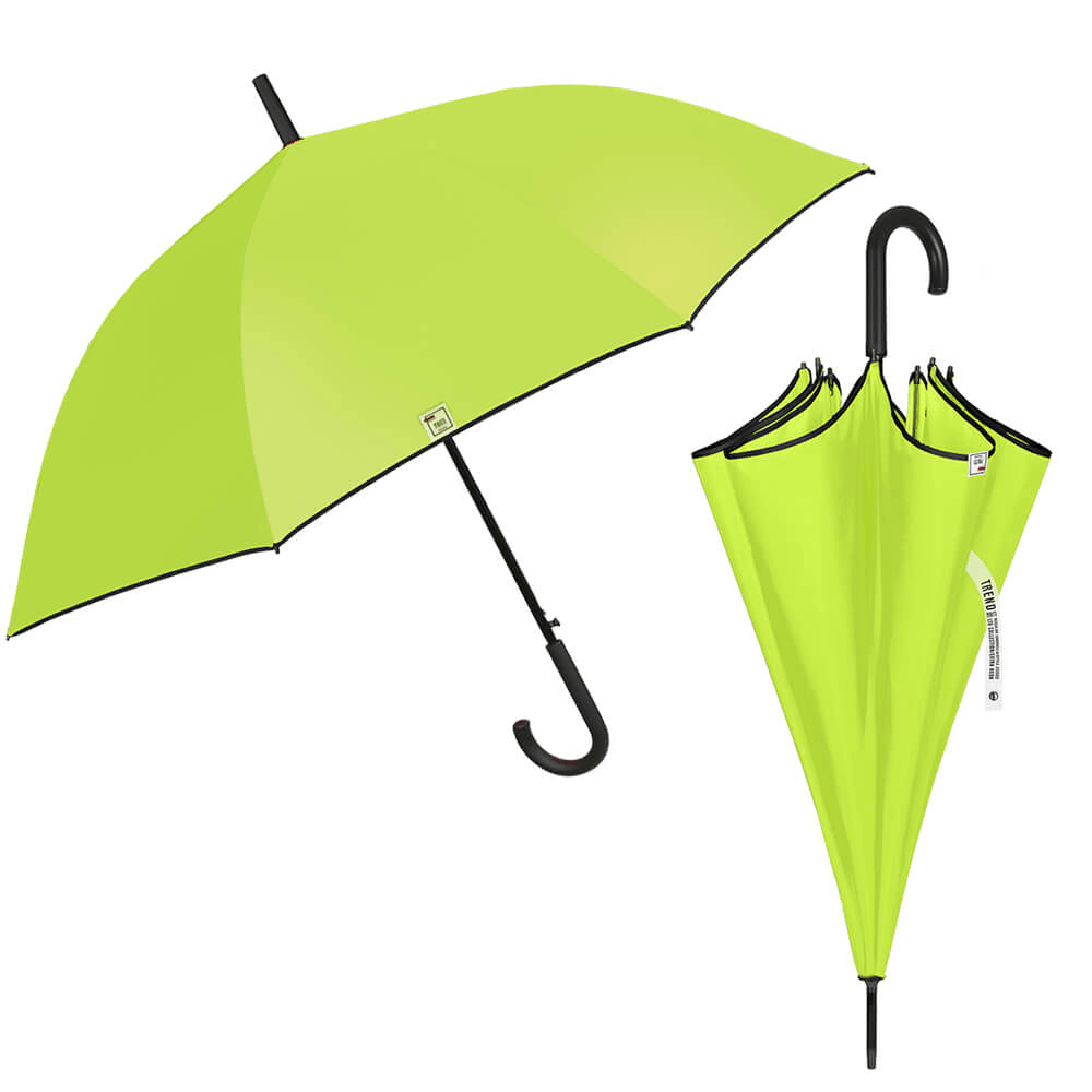 Umbrela semi-automata baston culoare neon - Nitzi.ro