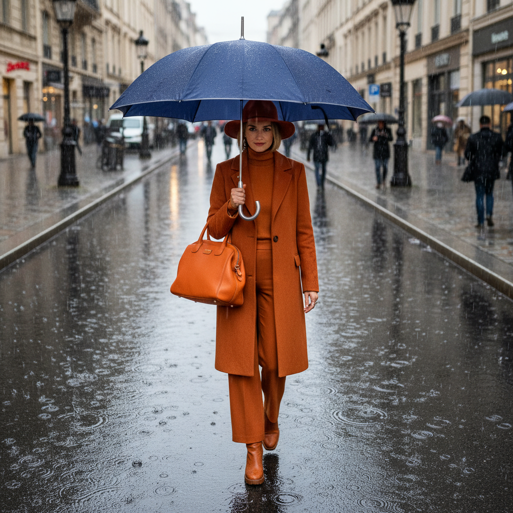 Umbrela ploaie automata baston model clasic