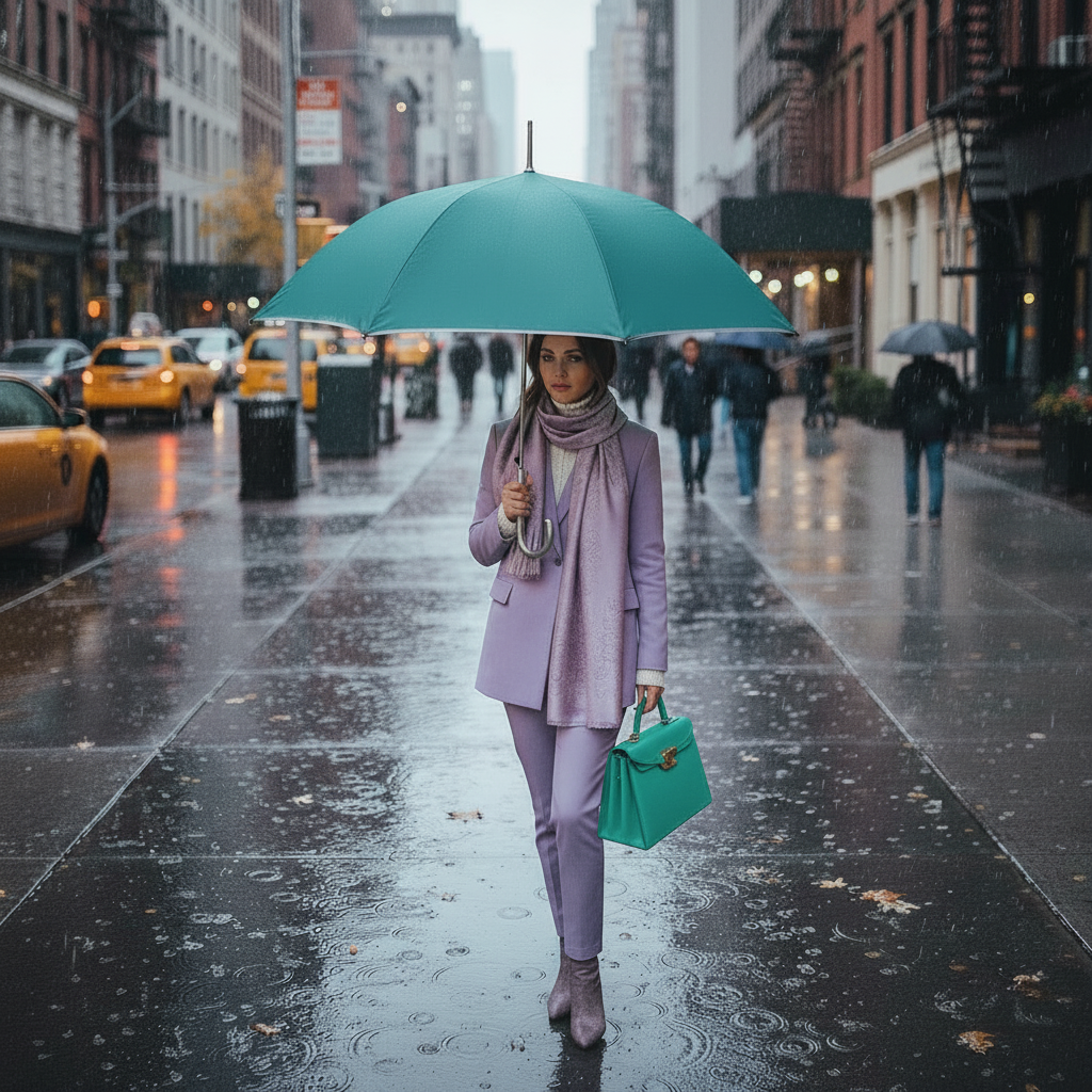 Umbrela ploaie automata baston model clasic