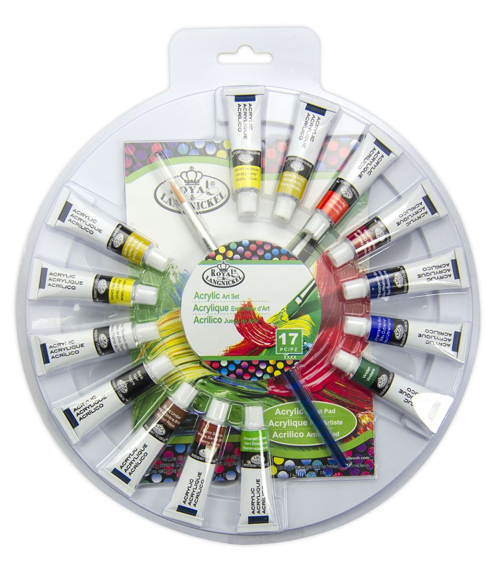 Set 16 piese pentru pictura culori acrilic