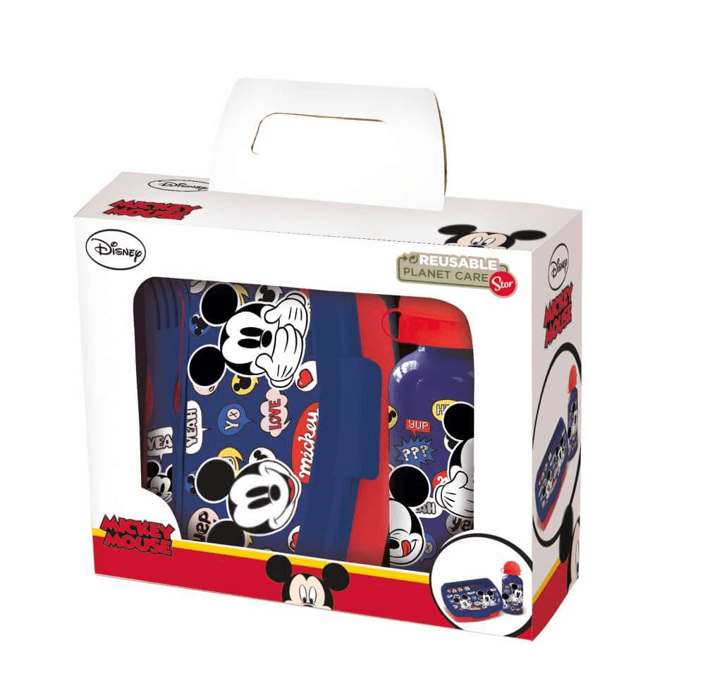 Set sticla apa inox +cutie sandwich Mickey Mouse - Nitzi.ro