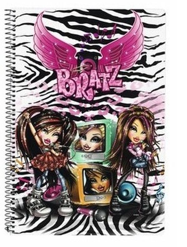 Caiet cu spira A4 80 file matematica Bratz