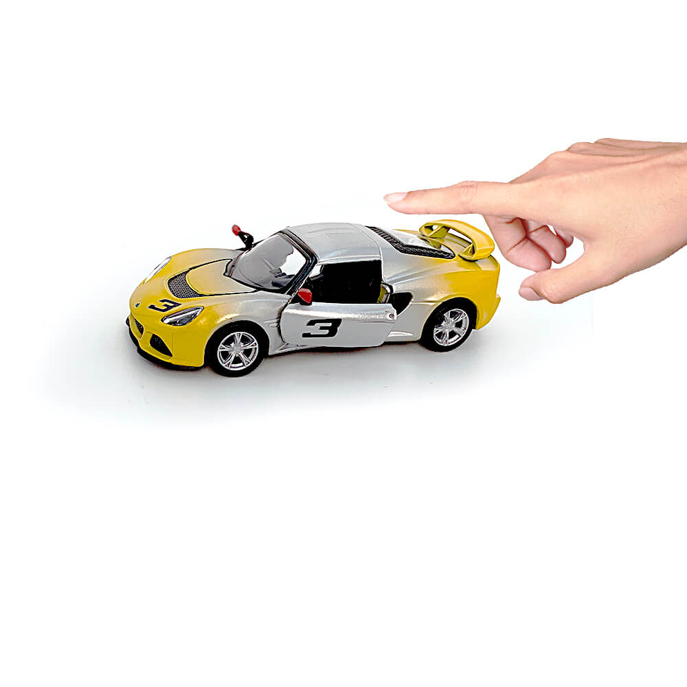 Mașinuță diecast Lotus Exige S 2012 – 13 cm - galbena