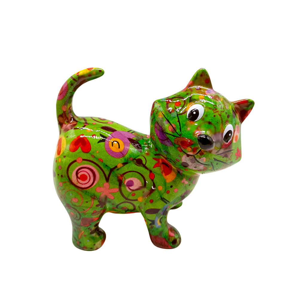 Decoratiune ceramica Pisica Kiki h10.8 cm