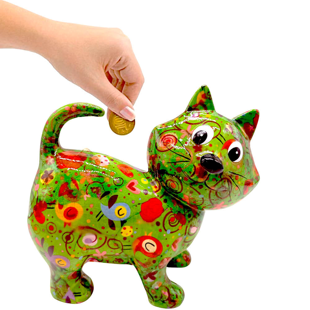 Decoratiune ceramica Pisica Kiki h18 cm