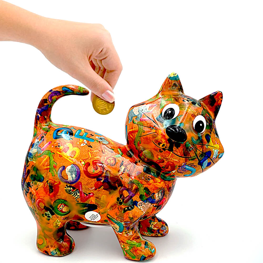 Decoratiune ceramica Pisica Kiki h18 cm