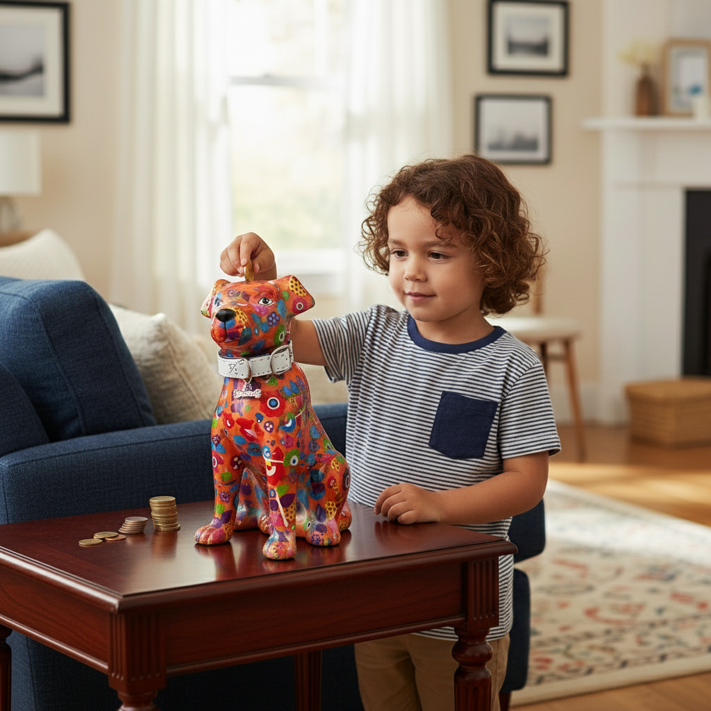 Decoratiune ceramica Caine Mylo h21.5 cm