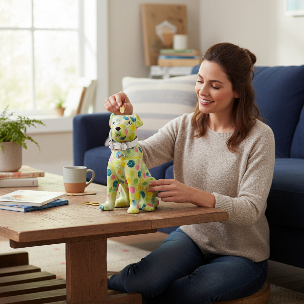 Decoratiune ceramica Caine Mylo h21.5 cm